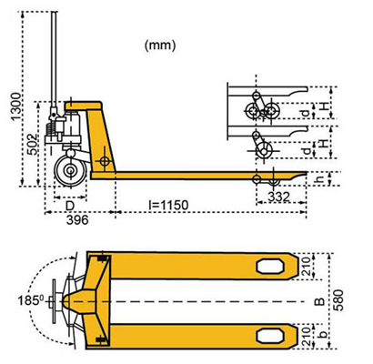 重載型手動液壓搬運(yùn)車3